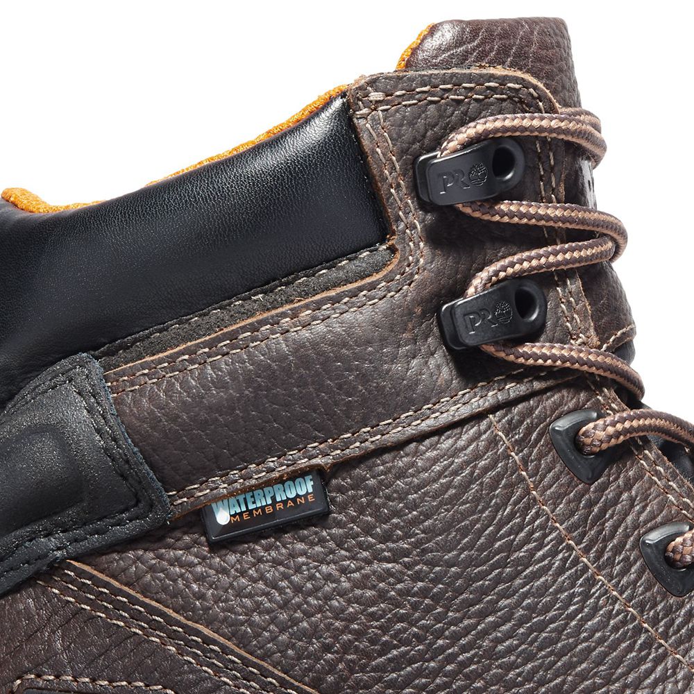 Botas de Trabajo Masculino - Timberland Pro® Rigmaster 6\" Steel Toe - TSCQH3184 - Marrom/Pretas